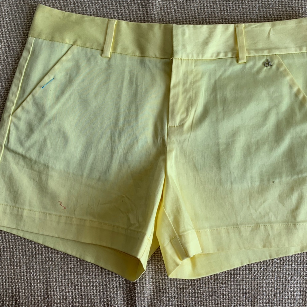 Calvin Klein Beautiful Yellow Ladies Shorts